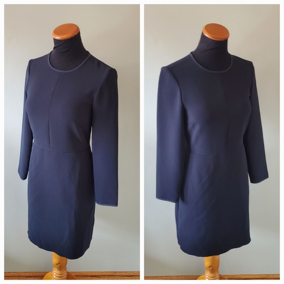 Wilfred 2 Modern Contemporary Capsule Wardrobe Japanese Crepe Sheath Dress - Picture 5 of 14